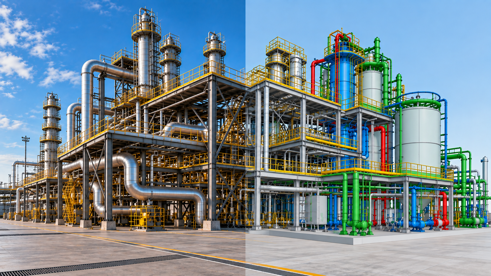 Integração entre planta industrial e modelo BIM